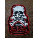 Patch ecusson von Dutch skull motorcycles kustom old stock