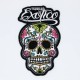 Patch ecusson skull dia de la muerte day of dead tequila exotico