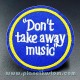 Patch ecusson a coudre dont take away music
