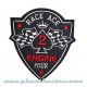 Patch ecusson biker race ace 2 spade flag damier engine four king 