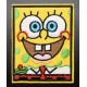 Patch ecusson thermocollant bob l'éponge bob the sponge rectangle