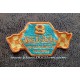 Patch ecusson von Dutch 8 indianapolis racing damier blue gold old stock