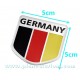 Sticker autocollant badge alu 3D métal fanion Allemagne germany 34 