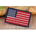 Patch ecusson thermocollant drapeau USA américain US flag bleu