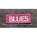 Patch ecusson a coudre blues pink rose music non thermocollant
