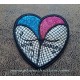 Patch ecusson thermocollant DC Comics BD harley quiin fesse coeur heart ass