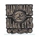 Patch ecusson thermocollant hand made black eyes natural fait main