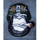 Patch ecusson tete gorille cigare boss army casque helmet singe