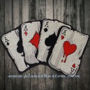 patch ecusson thermocollant grande taille poker carré AS