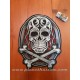 patch ecusson thermocollant grande taille skull bones tribal