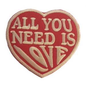 Patch ecusson thermocollant the beatles all you need is love