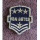 Patch ecusson von Dutch signature blason officier doré fond noir petit old stock rare