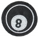 Patch Boule Billard 8 eight ball