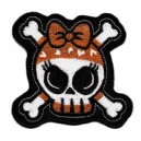 Patch skull girly kiki bandana orange