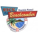 Sticker Rick the beachcomber Honolulu Hawaii AD189