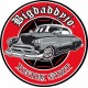 Sticker Bigdaddyjo Kustom spirit red circle chevy scalope BIG19