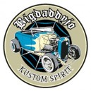 Sticker Bigdaddyjo Kustom spirit hot rod blue BIG21