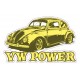 Sticker Bigdaddyjo vw power yellow bug BIG25