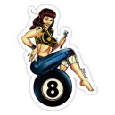 Sticker pin up méca sur 8 ball d.Vicente 4