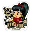 Sticker pin up betty cool racing d.Vicente 20