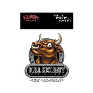 Sticker bull sécurity alarm AD613