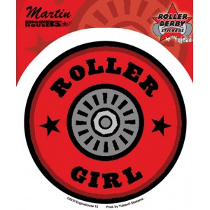 Sticker Roller Girl roller derby JA309