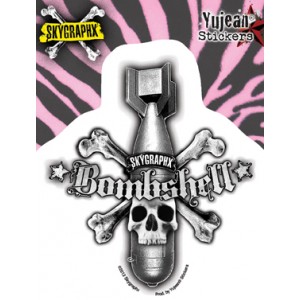 Sticker bombshell skull bomb JA581