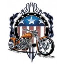 Sticker américan chopper AD555