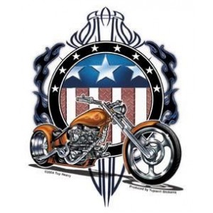 Sticker américan chopper AD555