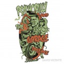 Sticker psychobilly and the garage diseased.Vicente 25