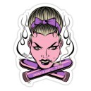 Sticker pin up pink sex toy devil girl toy d.Vicente 32