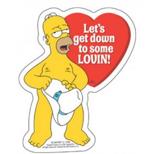 Sticker the simpsons homer lovin S-SIM69