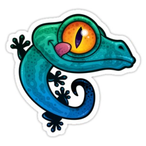 Sticker gecko lezard