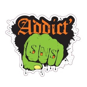 Sticker Strip'n'Shop poing zombie SNS Addict