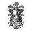 Sticker miss Kitty Guadalupe 666 brand NB dia de los muertos 4