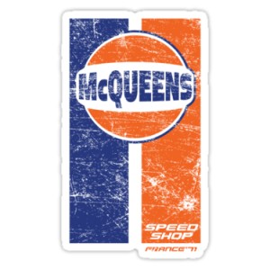 Sticker mac queens speed shop gulf patina racing 1