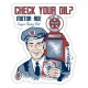 Sticker motor age checkyour oil super duty gasoline racing 5