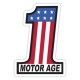 Sticker motor age first american flag evel knivel racing 6