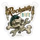 Sticker rockabilly engine skull 13