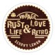 Sticker vintage rust love & life retro stamp patina rats 8