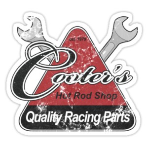 Sticker cooters hot rod shop quality parts used racing 12