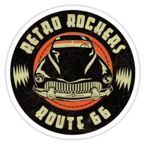 Sticker retro rocker kustom route 66 rockers 5
