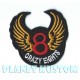 Patch ecusson crazy eights wings 8 ball V8