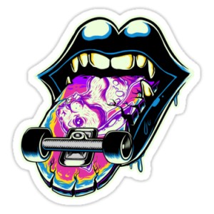 oldschool tattoo Sticker JA421