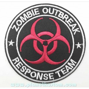 Patch ecusson zombie outbreak response team biohazard logo